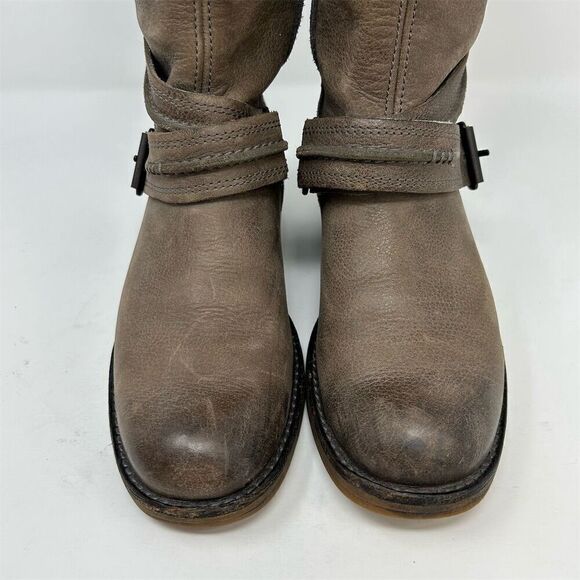 Timberland Whittemore Women's Brown Gray Leather Mid Calf Boots Size 6.5 - Picture 7 of 15